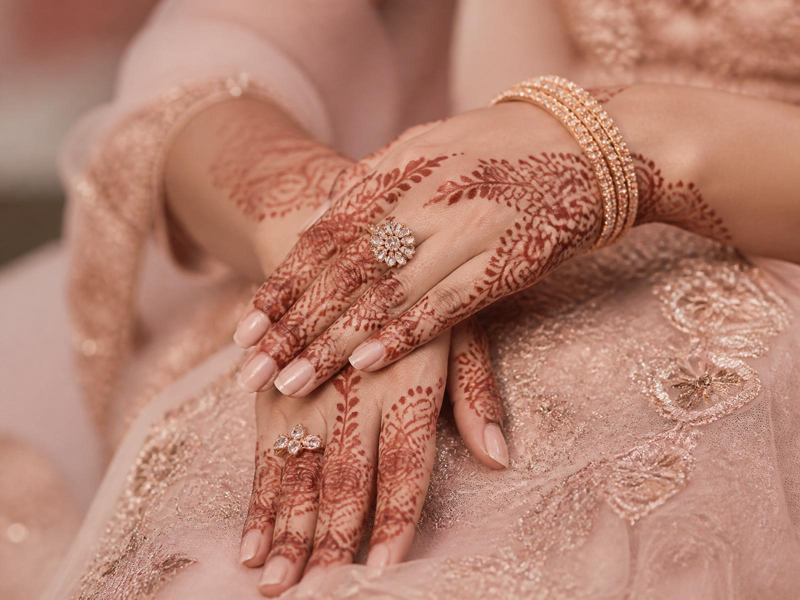 Beautiful Indian mehndi design on hand